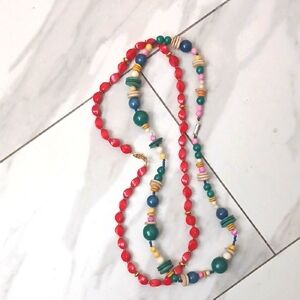 SOURCE UNKNOWN Colorful Beaded Long Necklace Bundle Costume Jewelry